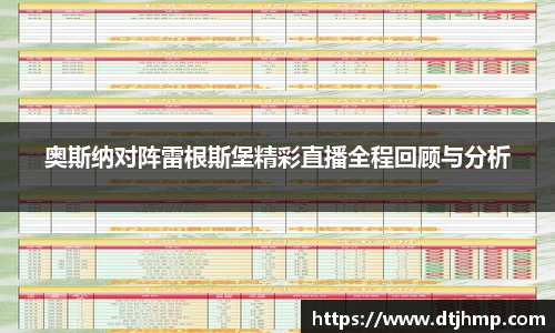 奥斯纳对阵雷根斯堡精彩直播全程回顾与分析